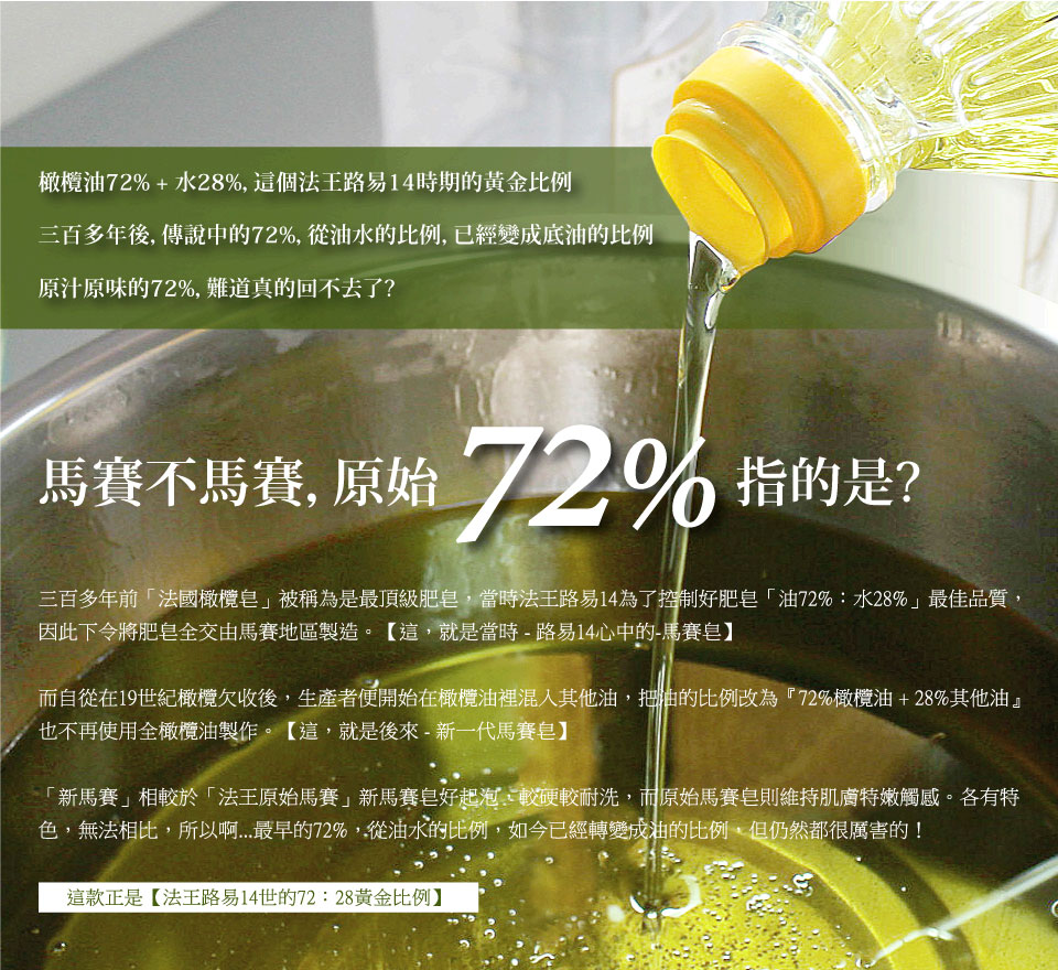 72%馬賽皂